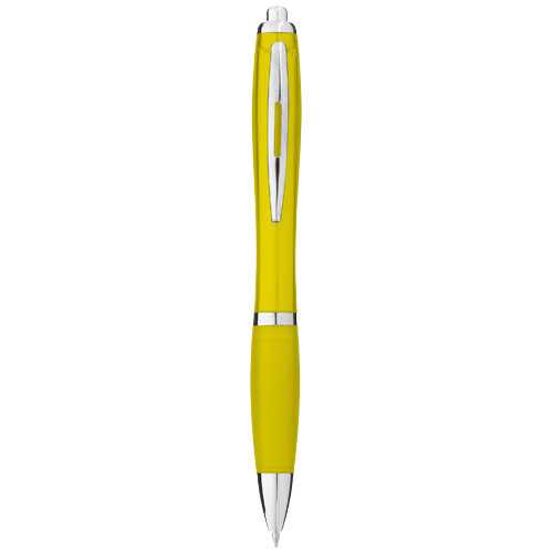 Nash ballpoint pen with coloured barrel and grip (black ink)