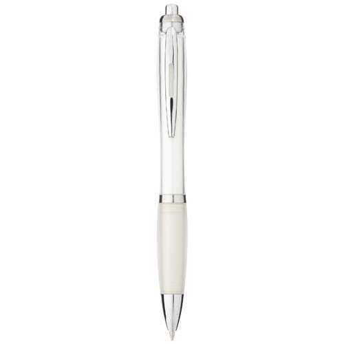 Nash ballpoint pen with coloured barrel and grip (black ink)