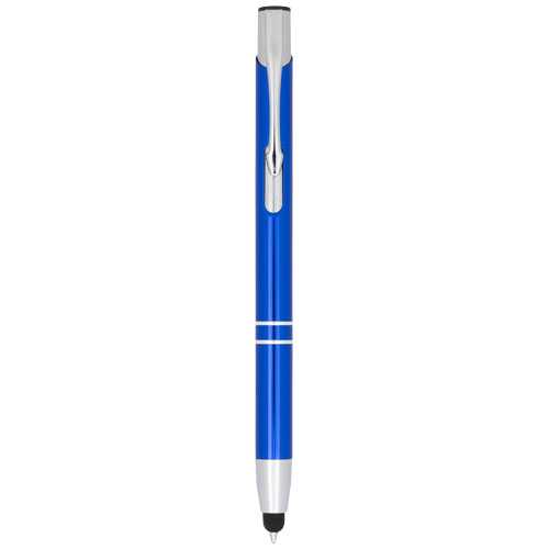 Moneta anodized aluminium click stylus ballpoint pen (blue ink)
