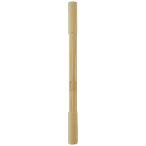 Samambu bamboo duo pen (blue ink)