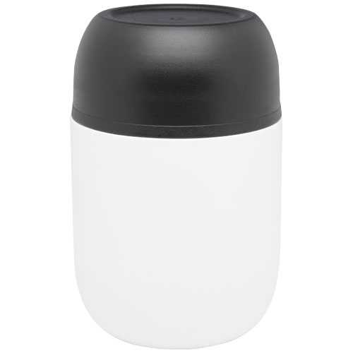 Supo 480 ml double-walled recycled stainless steel lunch pot with foldable spoon