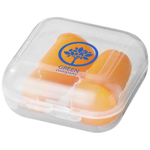 Traveler earplugs with travel case