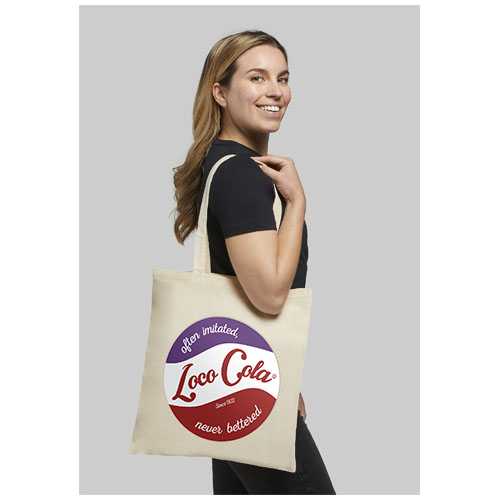 Madras 140 g/m² cotton tote bag 7L