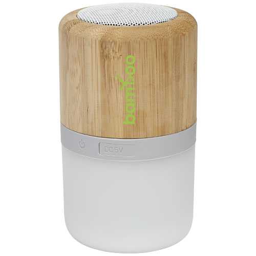 Aurea bamboo Bluetooth speaker with light 