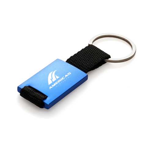 Metal Nylon Strap Keyring