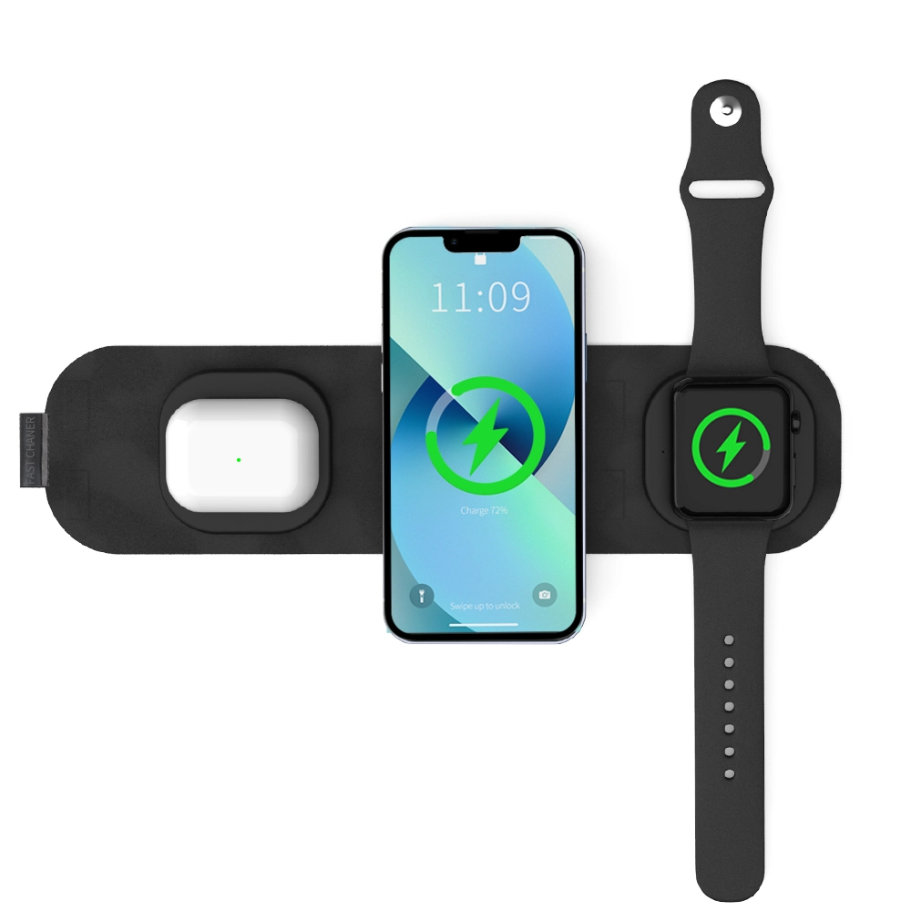 W28 - Orion 15W 3 in 1 Wireless Charging foldable Pad