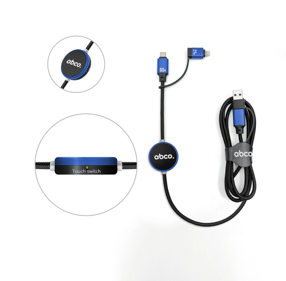 C50 – GRS Certified 60W PD Fast Charging and Touch Controlled LED