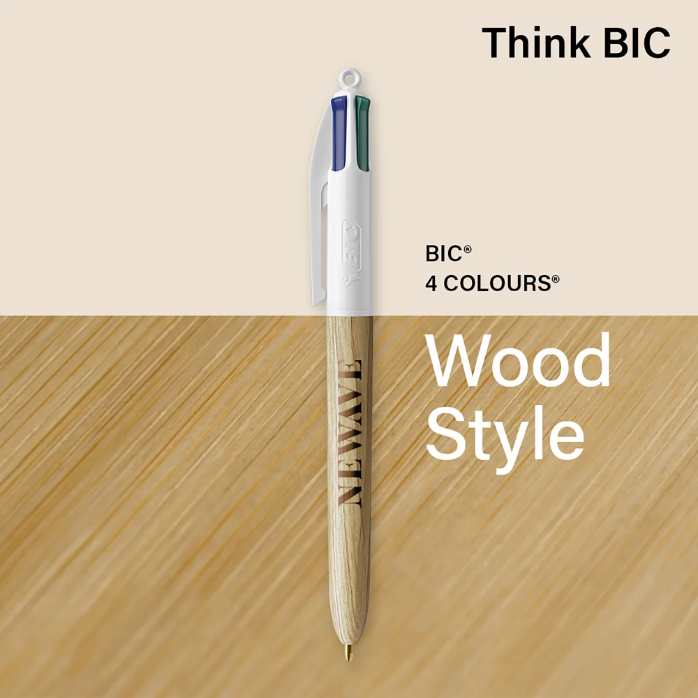 BIC® 4 Colours® Wood Style