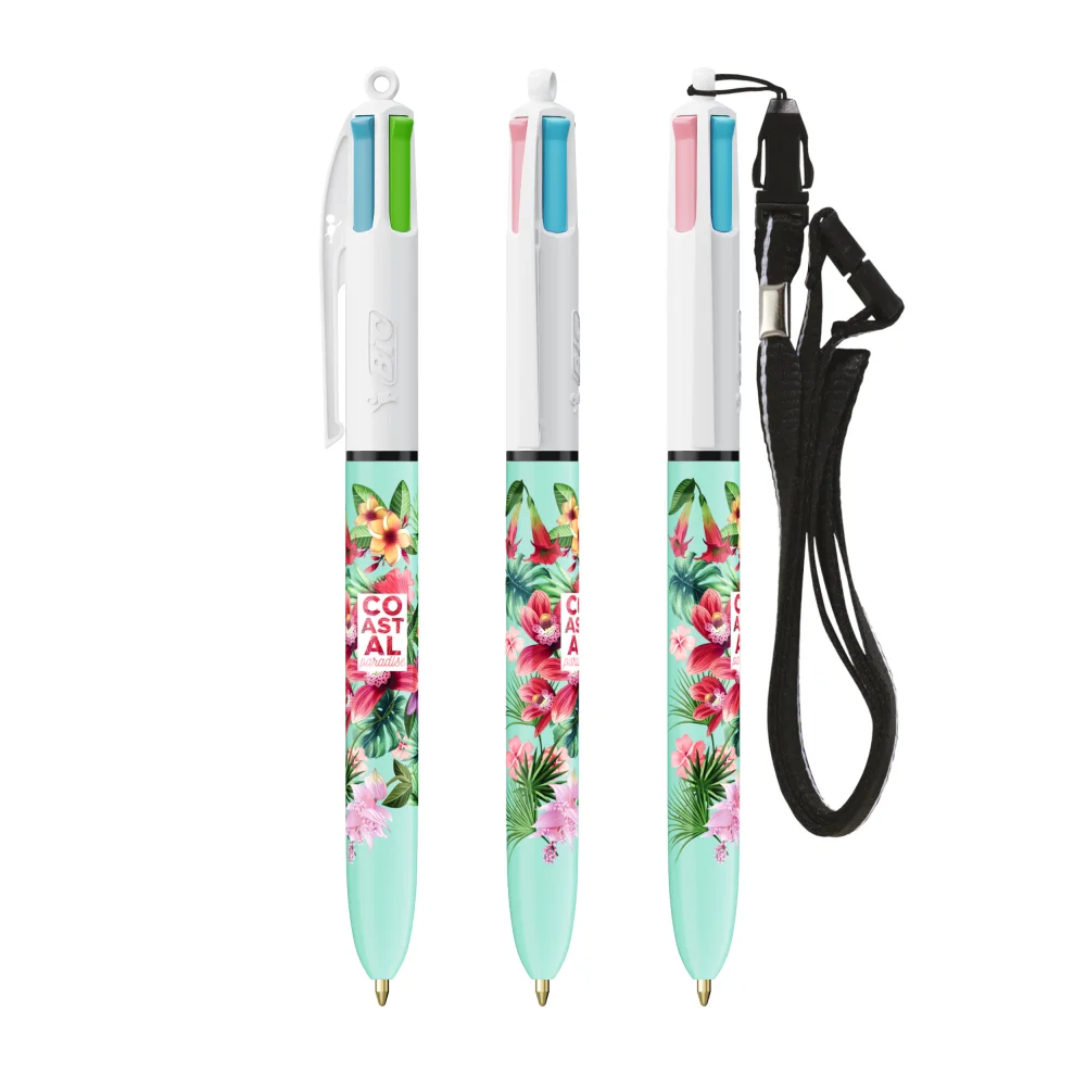 BIC® 4 Colours® Fashion with Lanyard ballpen