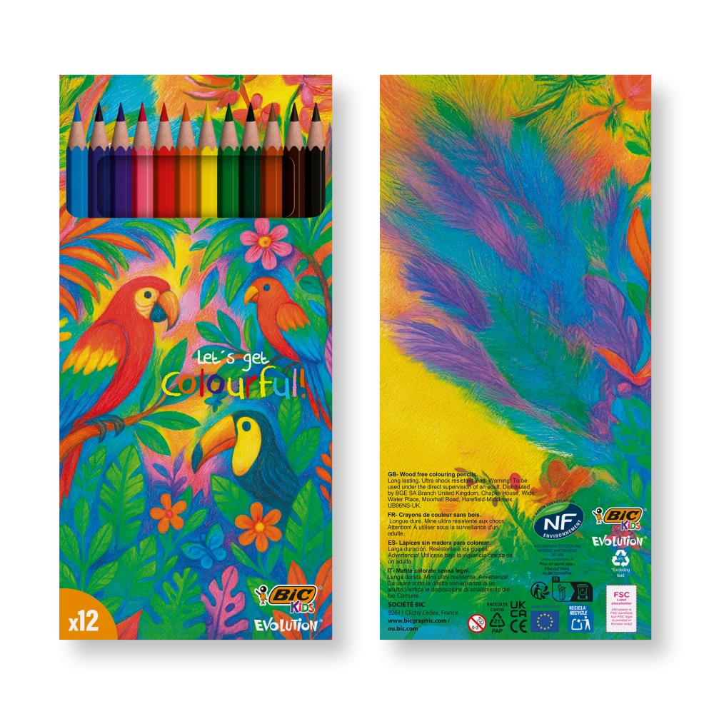BIC® Kids Evolution® Colouring set x 12 units - Box
