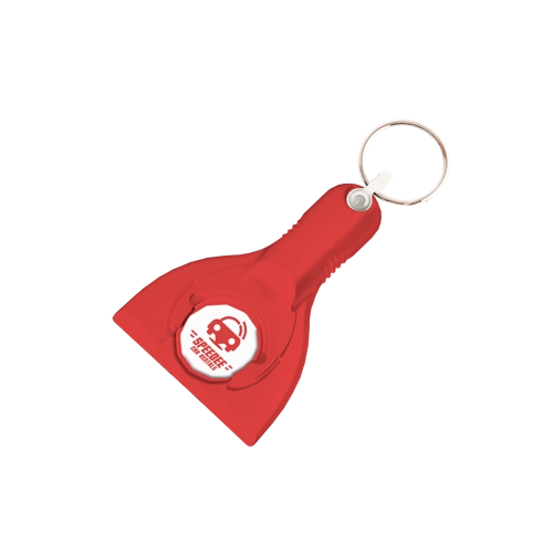 Ice Scraper & Trolley Coin Keyring