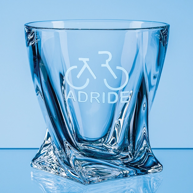 340ml Quadro Twist Crystalite Whisky Tumbler