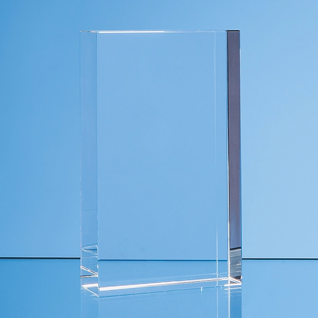 20cm x 11cm Optical Crystal Rectangle Award, H or V