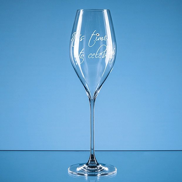 320ml Its time to celebrate Diamante Prosecco Glass