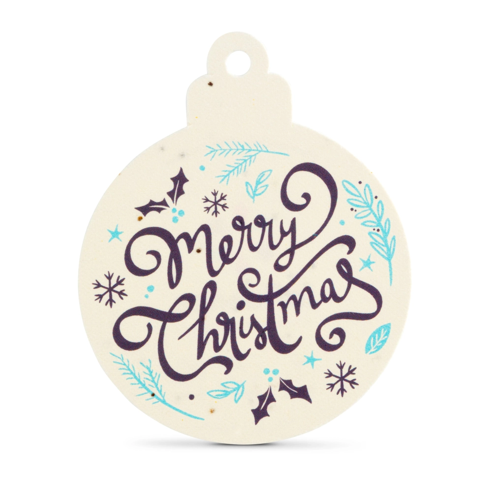 Christmas Bauble Seed Paper Decoration