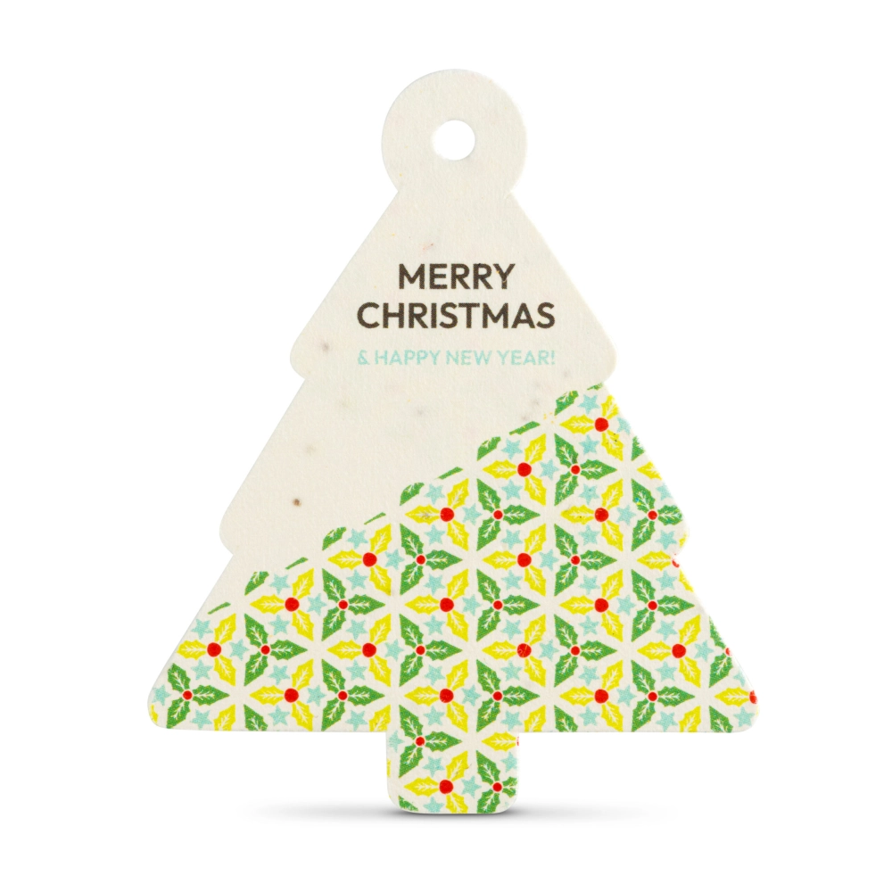 Christmas Tree Seed Paper Decoration