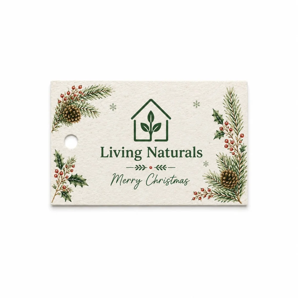 Seed Paper Christmas Gift Tag