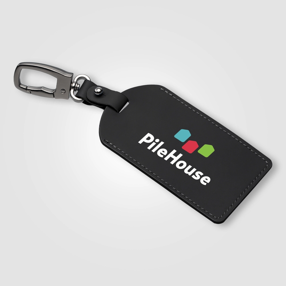 Malmö Recycled Metal Carabiner Luggage Tag - 6.5 x 17.5 cm