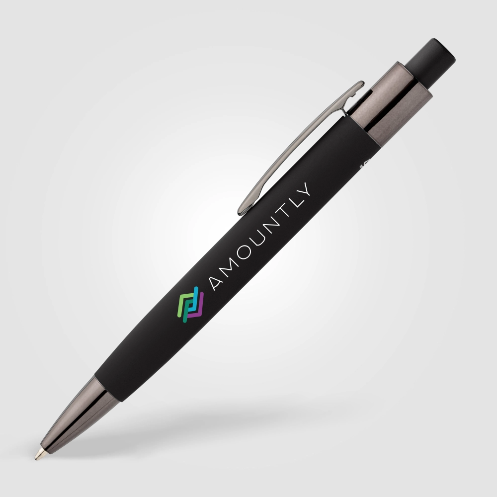 Malmö Recycled Aluminium Soft Touch Barrel Pen