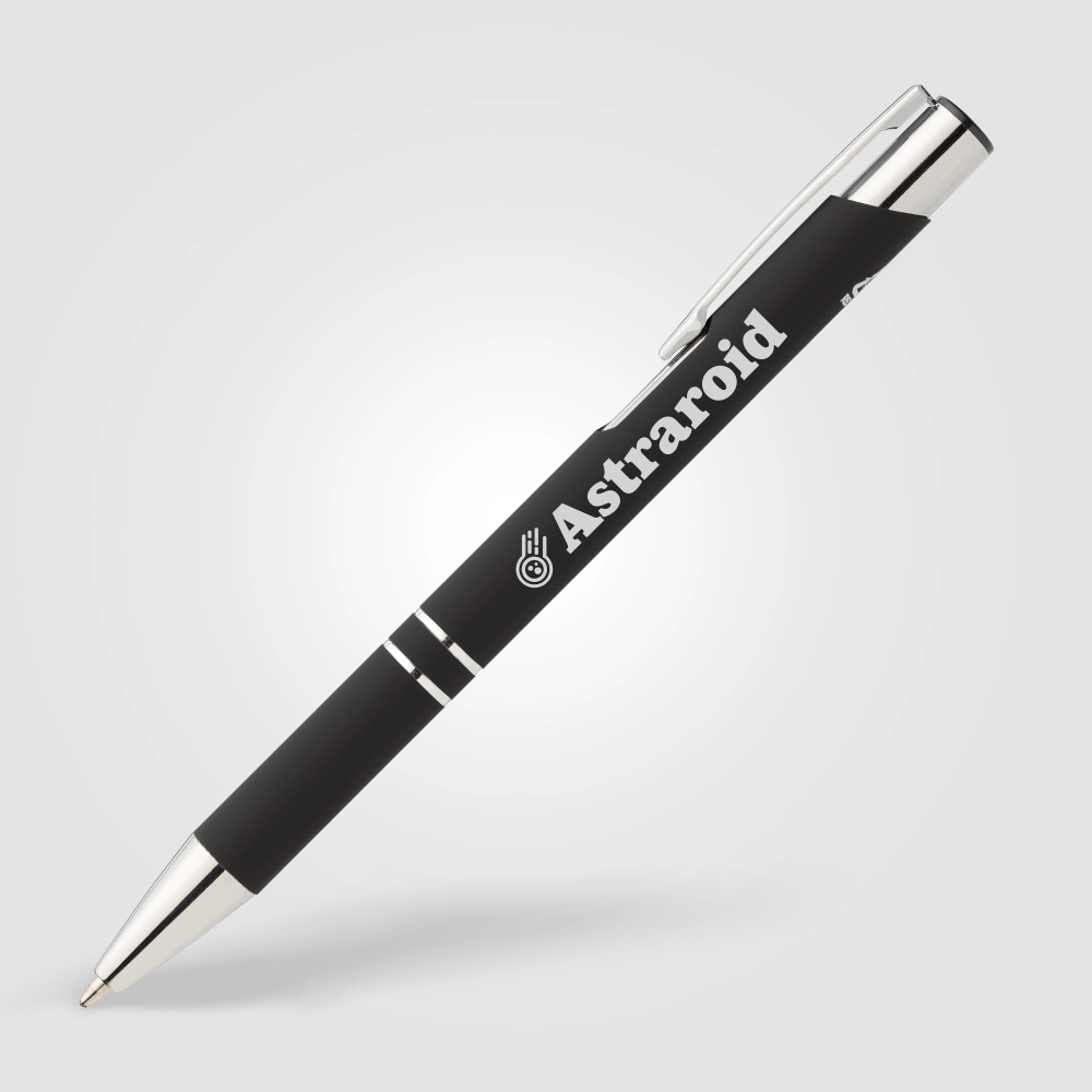 Crosby Recycled Aluminium Soft-Touch Chrome Trim Pen