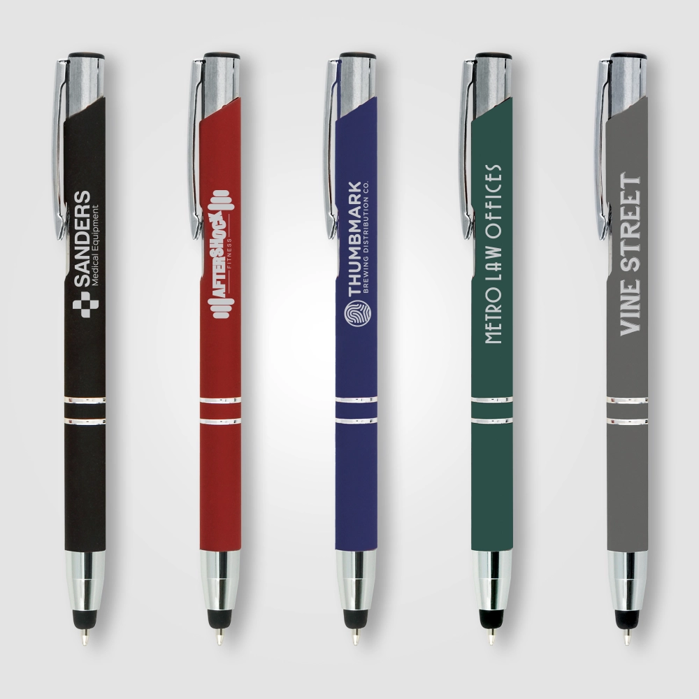 Crosby Metal Pen w/Bottom Stylus