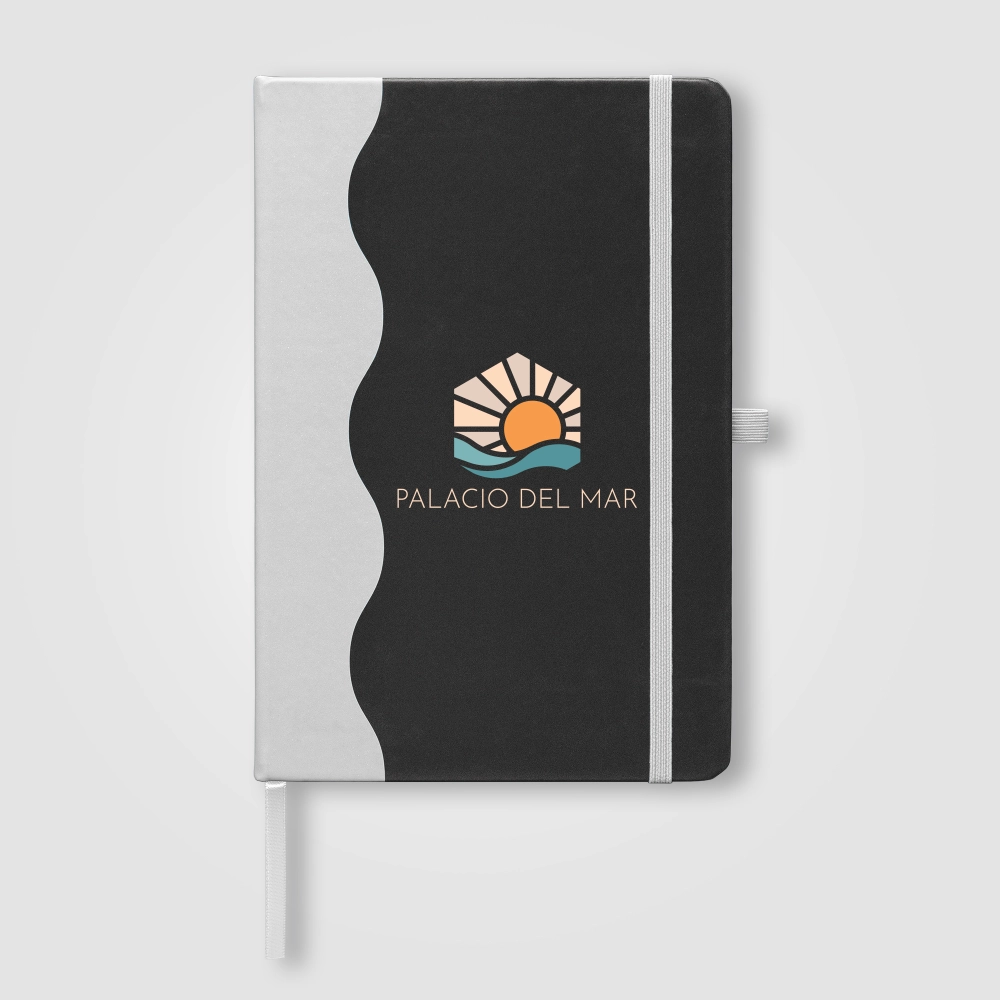 Grete Recycled Wave Pattern Journal - A5