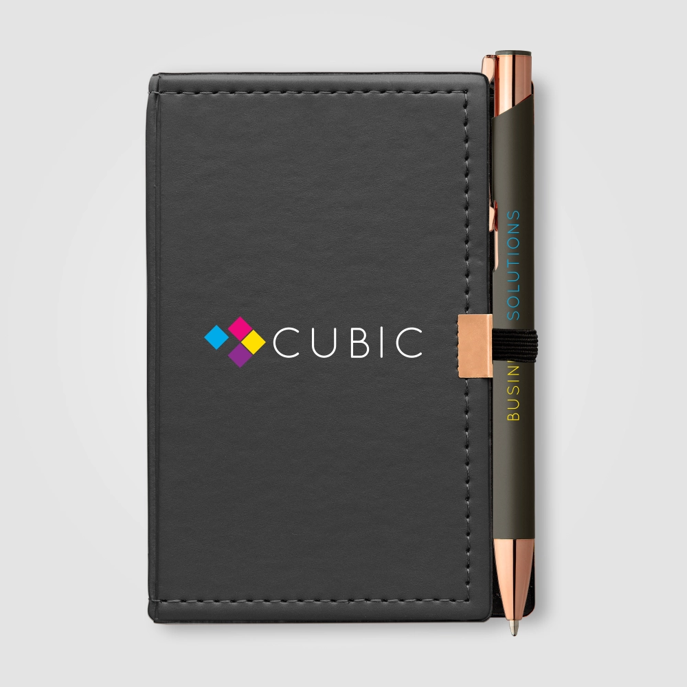 Note Caddy & Crosby Rose Gold Pen Gift set