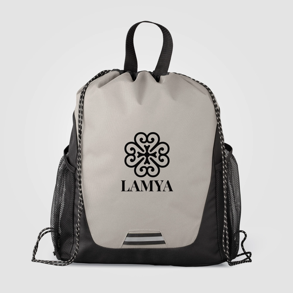 Jotun Recycled Polyester Pocketed Drawstring Bag - 10 L