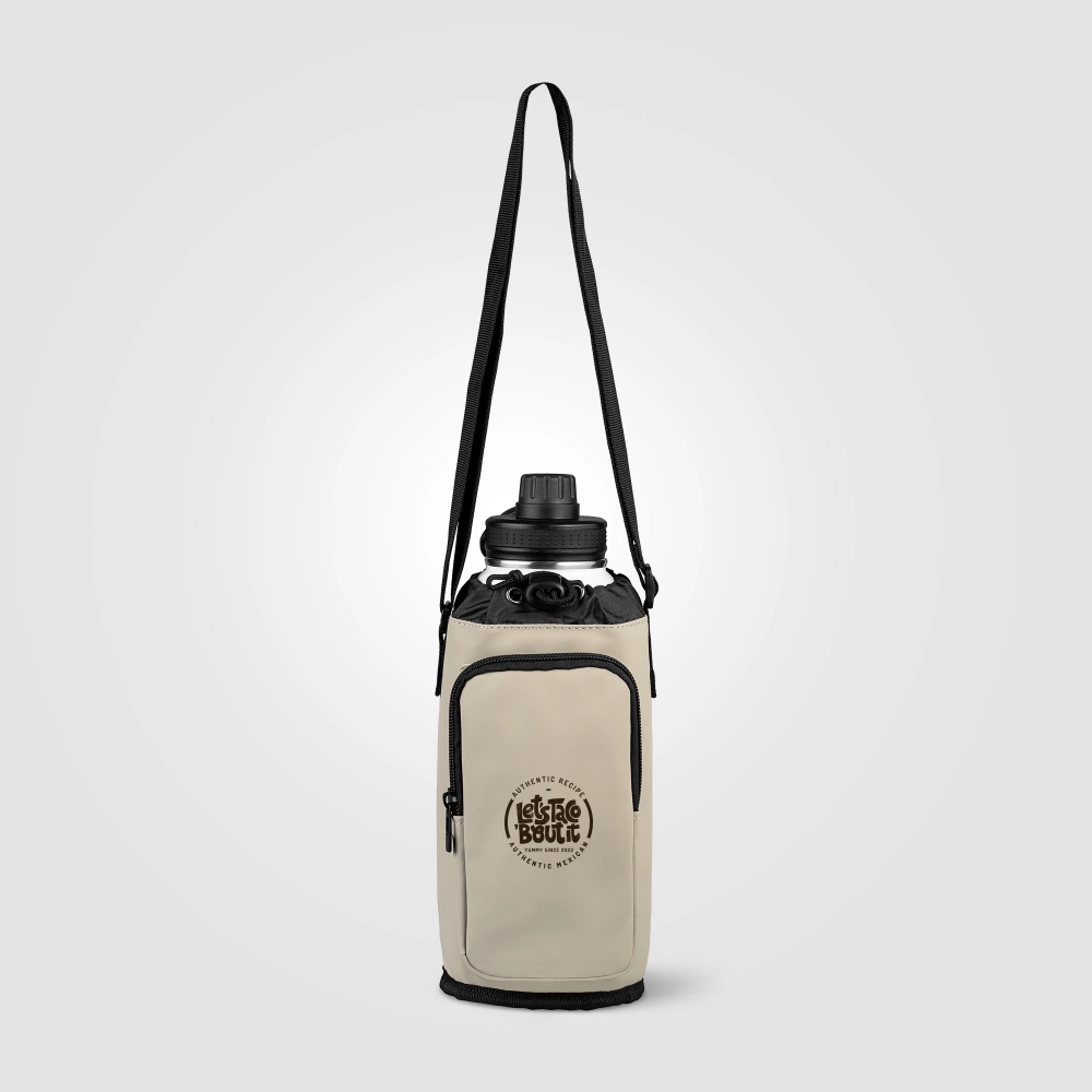 Malmö - Recycled PU Zipper Pocket Bottle Bag - 1.8 L