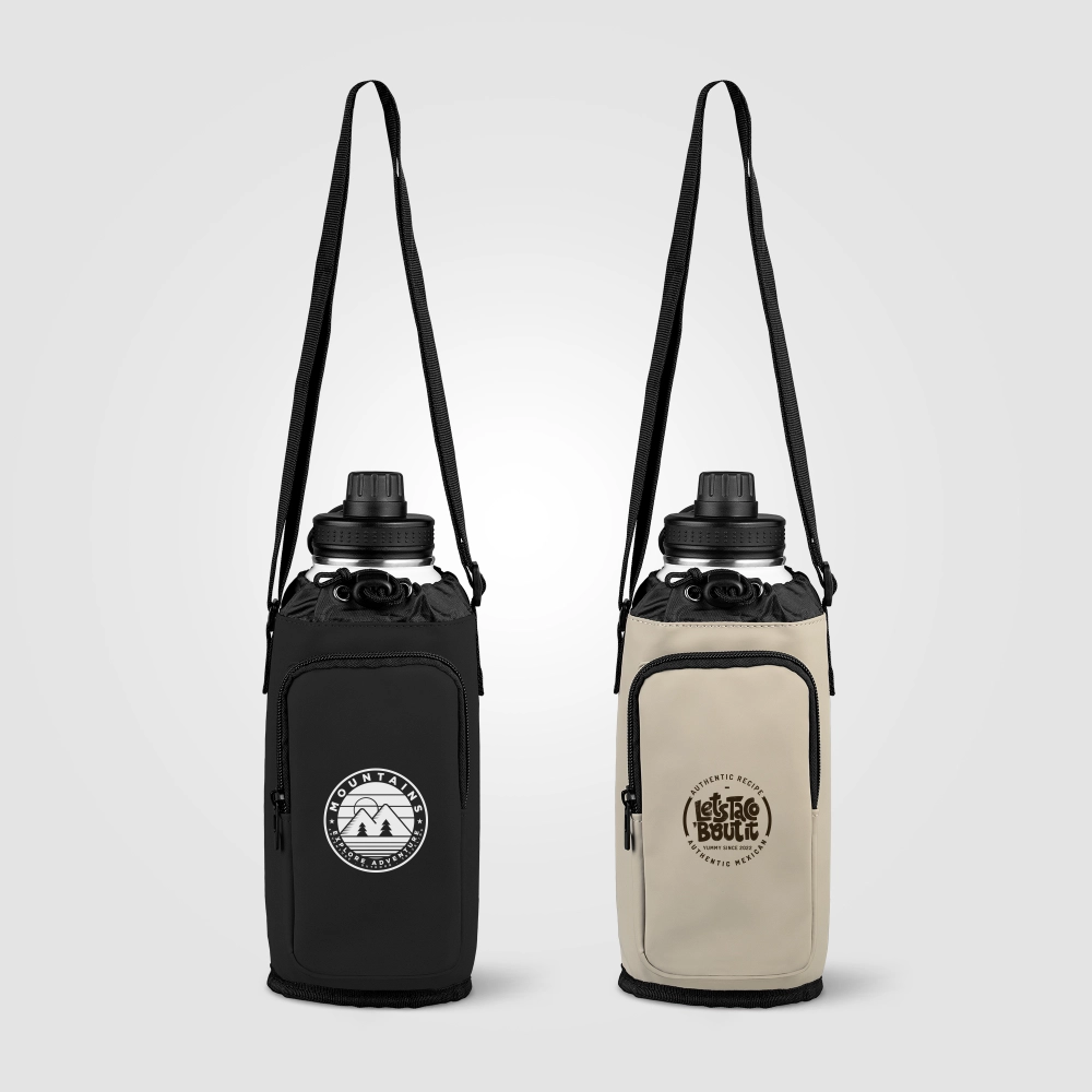 Malmö - Recycled PU Zipper Pocket Bottle Bag - 1.8 L