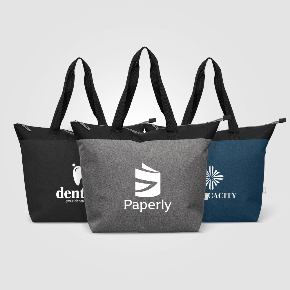 Metropolis™️ 600D Recycled Polyester Zippered 44-can Cooler Tote Bag - 20L