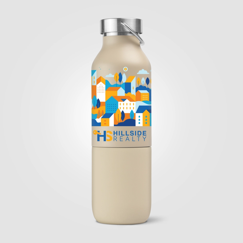 Freya Duo – 2-in-1 590 ml Double-Wall Recycled Stainless Steel Bottle with 325 ml Tumbler