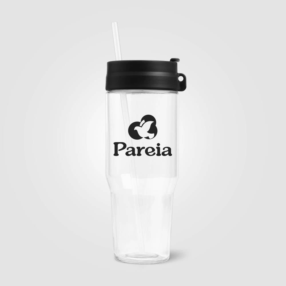 Polar  Recycled Glass Dual Tone Straw Tumbler - 1 L
