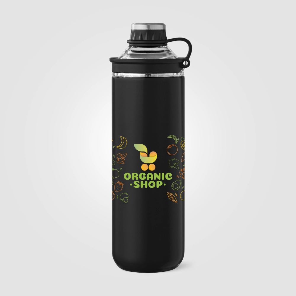 Oasis Recycled Stainless Steel Lid Handle Bottle -  680 ml