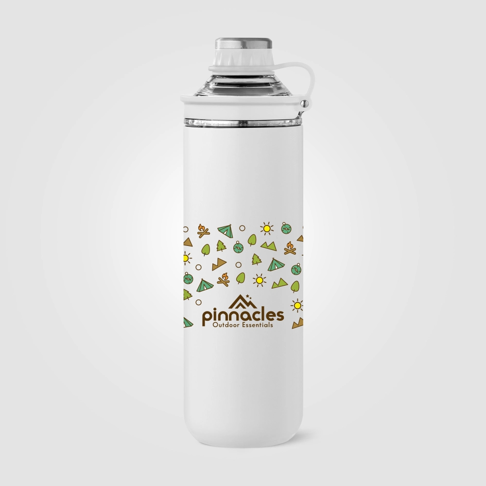 Oasis Recycled Stainless Steel Lid Handle Bottle -  680 ml