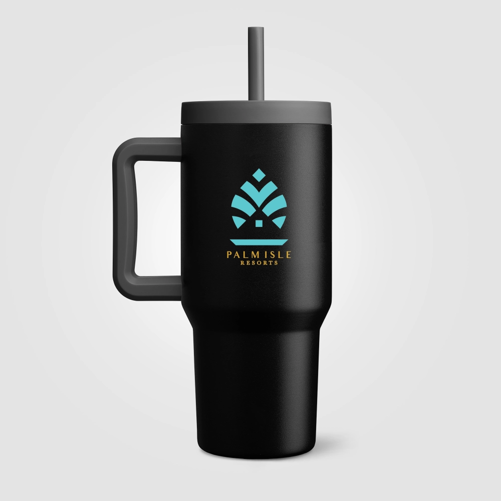 GROSCHE Aspen Stainless Steel 2-in-1 Straw Mug & Tumbler - 945 ml
