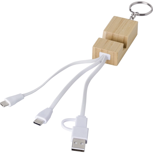 Bamboo charger and keyring