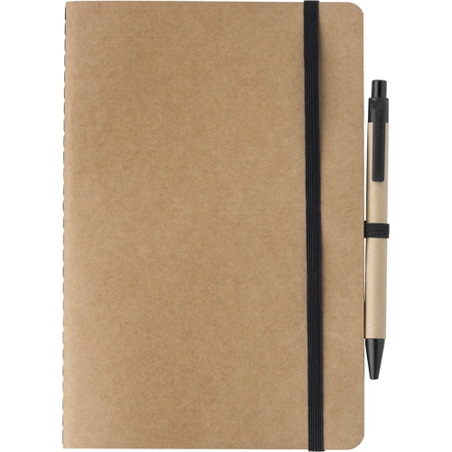 Recycled carton notebook with blank pages (approx A5) 