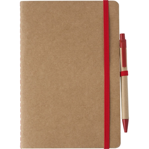 Recycled carton notebook with blank pages (approx A5) 