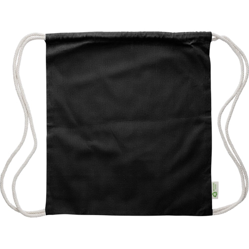 Recycled cotton drawstring bag. (120gsm/3.54oz)