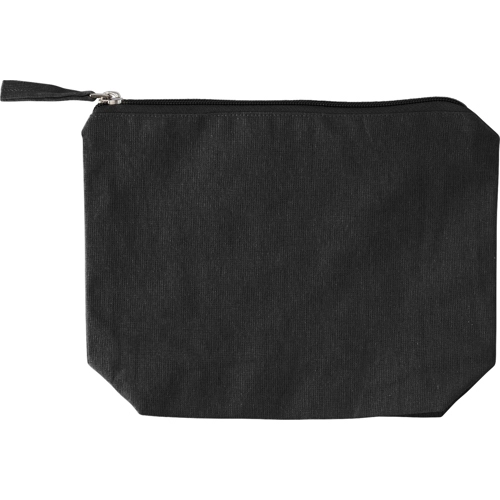 Recycled cotton cosmetic bag. (180gsm/5.31oz)
