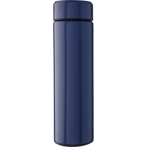 Stainless steel double walled flask with tea strainer (425ml)