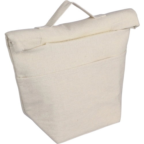 Recycled cotton rolltop cooler bag (220gsm/6.49oz)