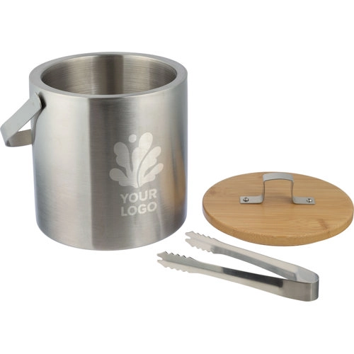Stainless steel double walled ice bucket