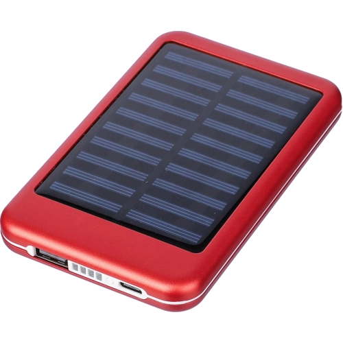 Aluminium solar power bank (4000 mAh)