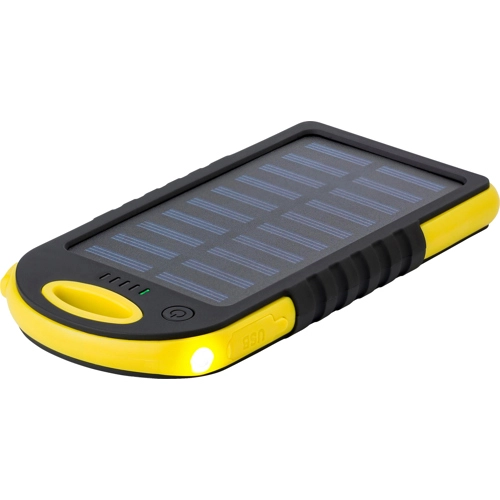 Rubberised solar power bank (4000 mAh)