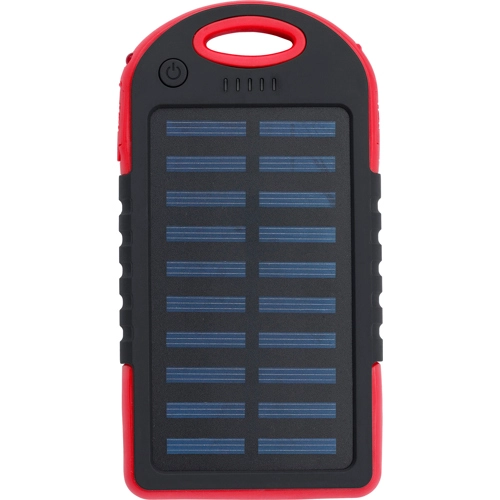 Rubberised solar power bank (4000 mAh)