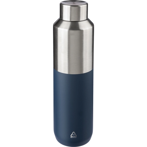Recycled stainless steel double walled bottle (600ml)