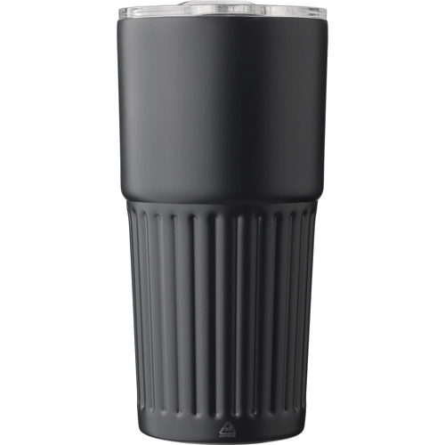 Recycled stainless steel double walled drinking mug (500ml)