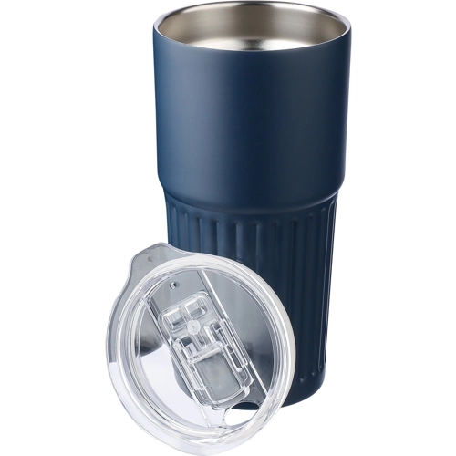 Recycled stainless steel double walled drinking mug (500ml)